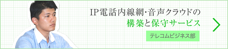 IP電話内線網・音声クラウドの構築と保守サービス